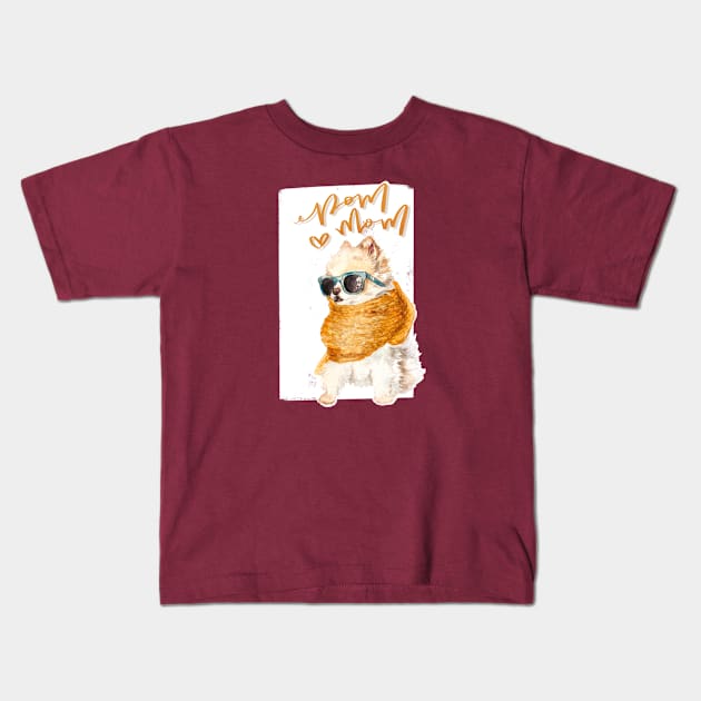 Pom Mom! Kids T-Shirt by stuckyillustration